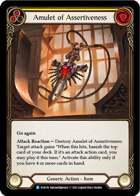 Image for Amulet of Assertiveness (Everfest) (EVR176) - Flesh and Blood TCG