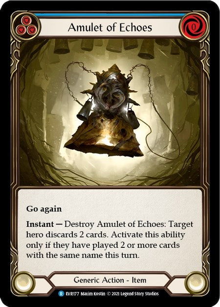 Image for Amulet of Echoes (Everfest) (EVR177) - Flesh and Blood TCG