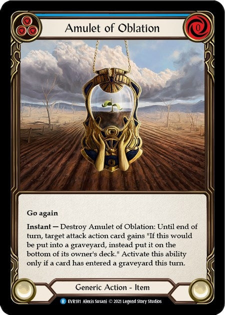 Image for Amulet of Oblation (Everfest) (EVR181) - Flesh and Blood TCG