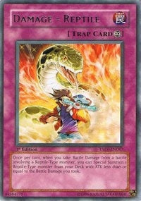 Image for Damage = Reptile (Tactical Evolution) (TAEV-EN067) - YuGiOh