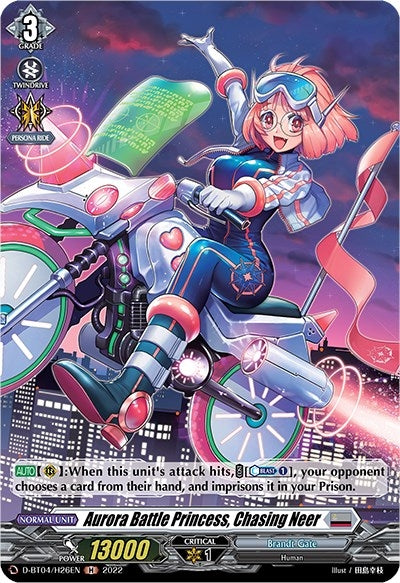 Image for Aurora Battle Princess, Chasing Neer (Holo) (D-BT04: Awakening of Chakrabarthi) (D-BT04/H26EN) - Cardfight Vanguard