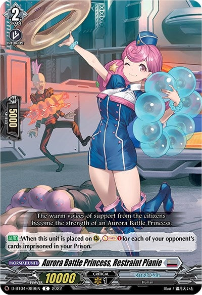 Image for Aurora Battle Princess, Restraint Pianie (D-BT04: Awakening of Chakrabarthi) (D-BT04/089EN) - Cardfight Vanguard