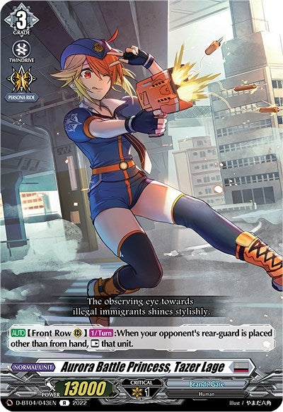 Image for Aurora Battle Princess, Tazer Lage (D-BT04: Awakening of Chakrabarthi) (D-BT04/043EN) - Cardfight Vanguard