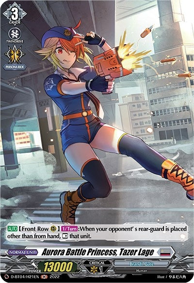 Image for Aurora Battle Princess, Tazer Lage (Holo) (D-BT04: Awakening of Chakrabarthi) (D-BT04/H21EN) - Cardfight Vanguard