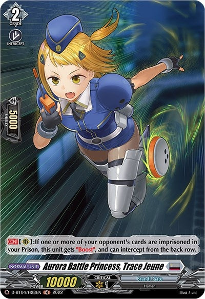 Image for Aurora Battle Princess, Trace Jeune (Holo) (D-BT04: Awakening of Chakrabarthi) (D-BT04/H28EN) - Cardfight Vanguard