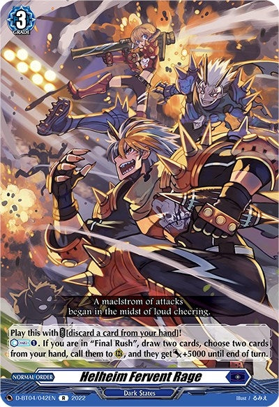 Image for Helheim Fervent Rage (D-BT04: Awakening of Chakrabarthi) (D-BT04/042EN) - Cardfight Vanguard