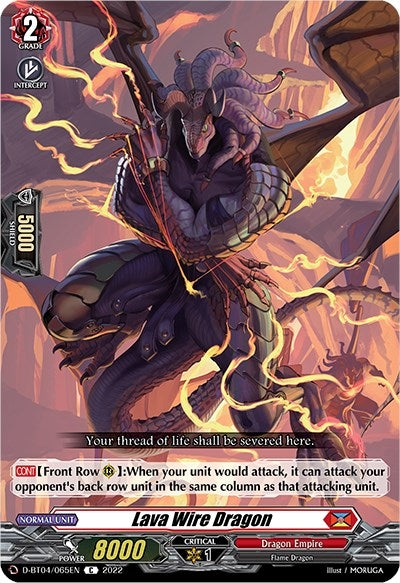 Image for Lava Wire Dragon (D-BT04: Awakening of Chakrabarthi) (D-BT04/065EN) - Cardfight Vanguard