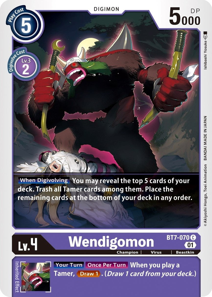 Image for Wendigomon (BT7-070 C) [Next Adventure]