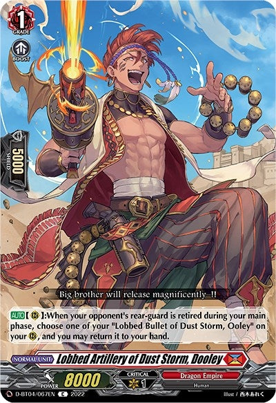 Image for Lobbed Artillery of Dust Storm, Dooley (D-BT04: Awakening of Chakrabarthi) (D-BT04/067EN) - Cardfight Vanguard