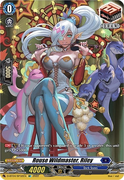 Image for Rouse Wildmaster, Riley (SP) (D-BT04: Awakening of Chakrabarthi) (D-BT04/SP32EN) - Cardfight Vanguard