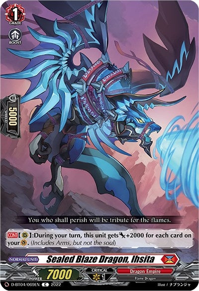 Image for Sealed Blaze Dragon, Ihsita (D-BT04: Awakening of Chakrabarthi) (D-BT04/069EN) - Cardfight Vanguard