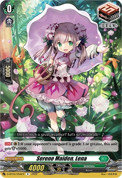 Image for Serene Maiden, Lena (D-BT04: Awakening of Chakrabarthi) (D-BT04/059EN) - Cardfight Vanguard