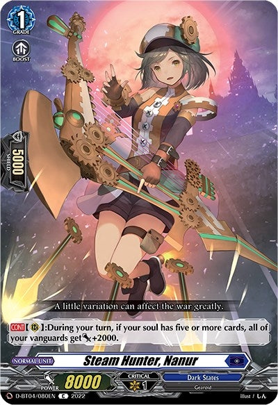 Image for Steam Hunter, Nanur (D-BT04: Awakening of Chakrabarthi) (D-BT04/080EN) - Cardfight Vanguard
