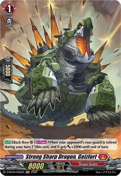 Image for Strong Sharp Dragon, Geizfort (Holo) (D-BT04: Awakening of Chakrabarthi) (D-BT04/H03EN) - Cardfight Vanguard