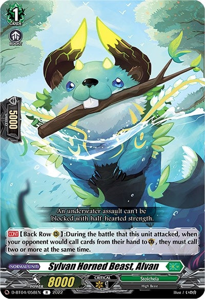 Image for Sylvan Horned Beast, Alvan (D-BT04: Awakening of Chakrabarthi) (D-BT04/058EN) - Cardfight Vanguard