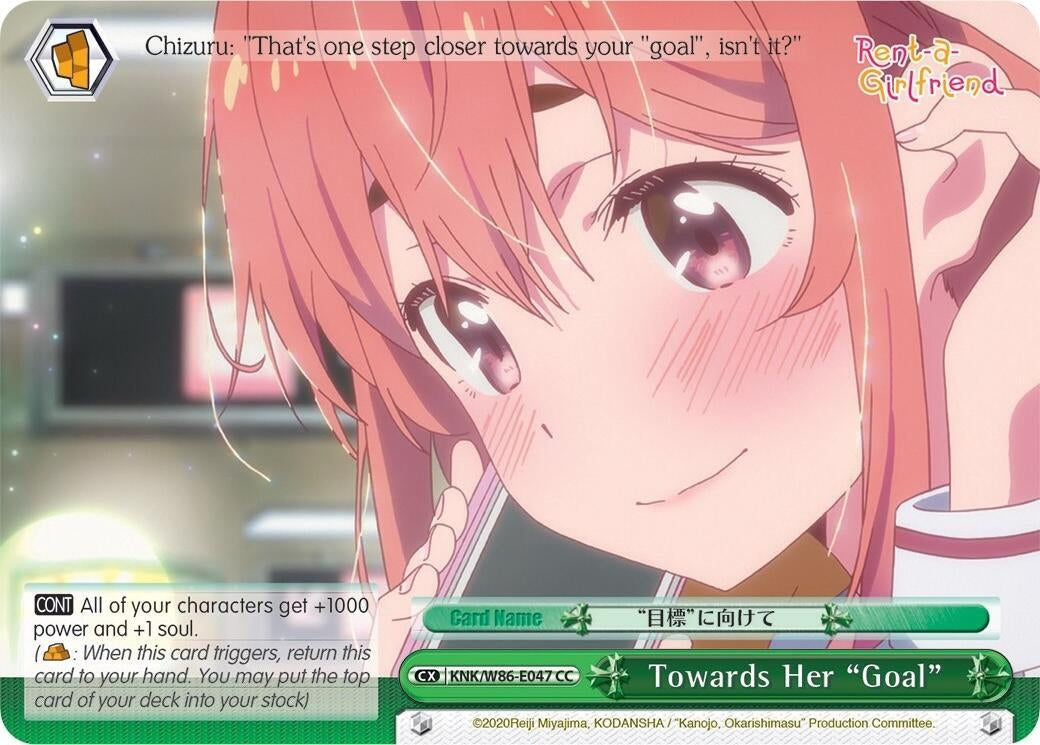 Image for Towards Her "Goal" (Rent-A-Girlfriend) (KNK/W86-E047 CC) - Weiss Schwarz