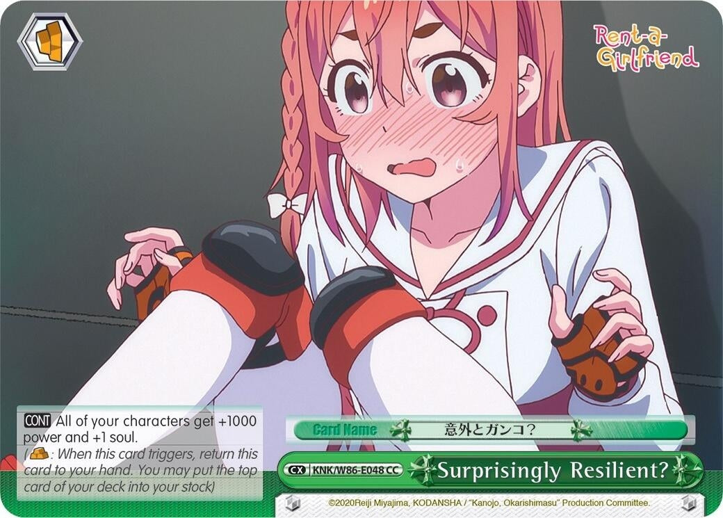 Image for Surprisingly Resilient? (Rent-A-Girlfriend) (KNK/W86-E048 CC) - Weiss Schwarz