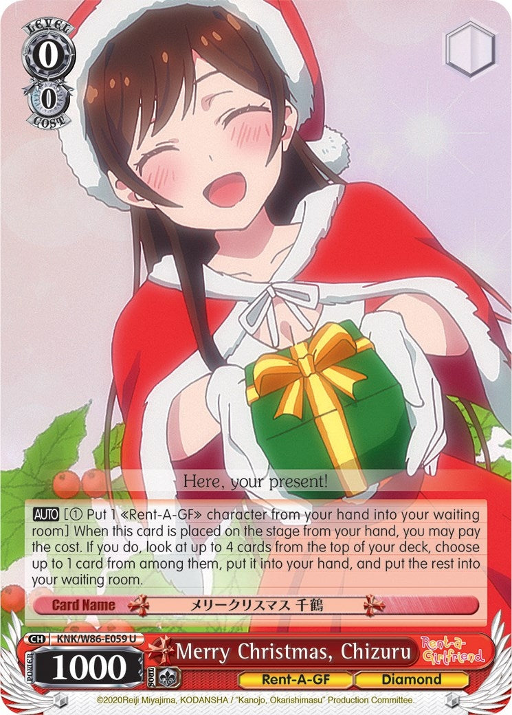 Image for Merry Christmas, Chizuru (Rent-A-Girlfriend) (KNK/W86-E059 U) - Weiss Schwarz