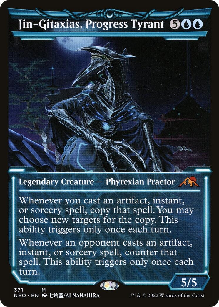Image for Jin-Gitaxias, Progress Tyrant (Showcase) (Kamigawa: Neon Dynasty) (371) - Magic: The Gathering