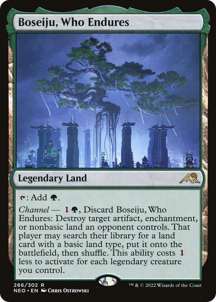 Image for Boseiju, Who Endures (Kamigawa: Neon Dynasty) (266) - Magic: The Gathering