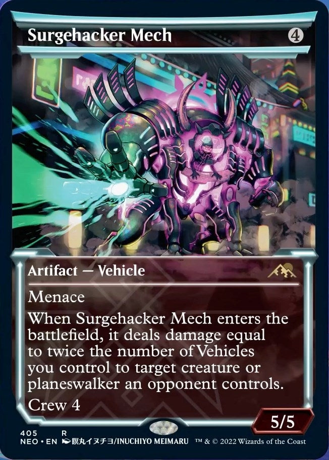 Image for Surgehacker Mech (Showcase) (Kamigawa: Neon Dynasty) (405) - Magic: The Gathering