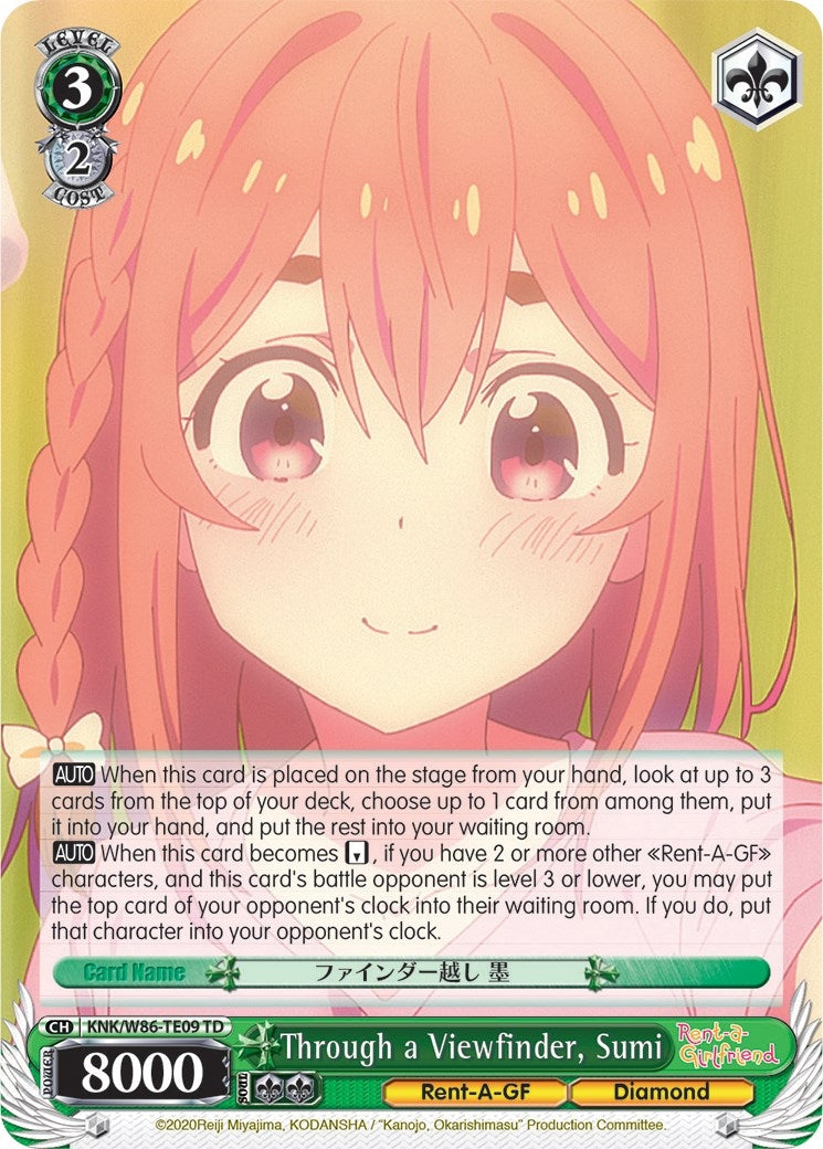 Image for Through a Viewfinder, Sumi (Rent-A-Girlfriend) (KNK/W86-TE09 TD) - Weiss Schwarz