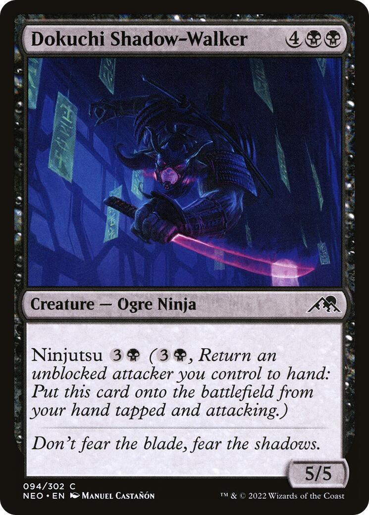 Image for Dokuchi Shadow-Walker (Kamigawa: Neon Dynasty) (94) - Magic: The Gathering