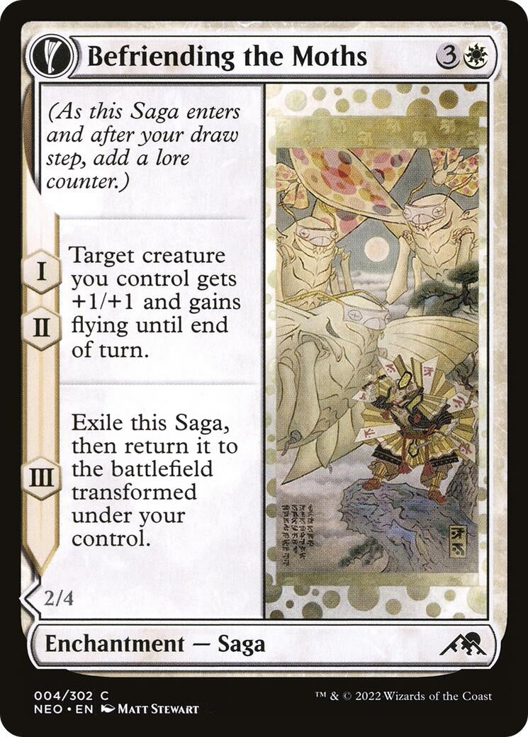 Image for Befriending the Moths (Kamigawa: Neon Dynasty) (4) - Magic: The Gathering