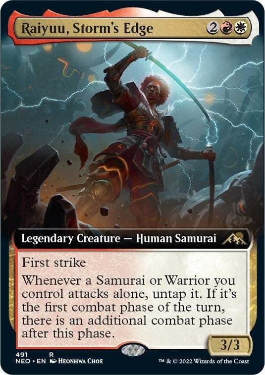 Image for Raiyuu, Storm's Edge (Extended Art) (Kamigawa: Neon Dynasty) (491) - Magic: The Gathering