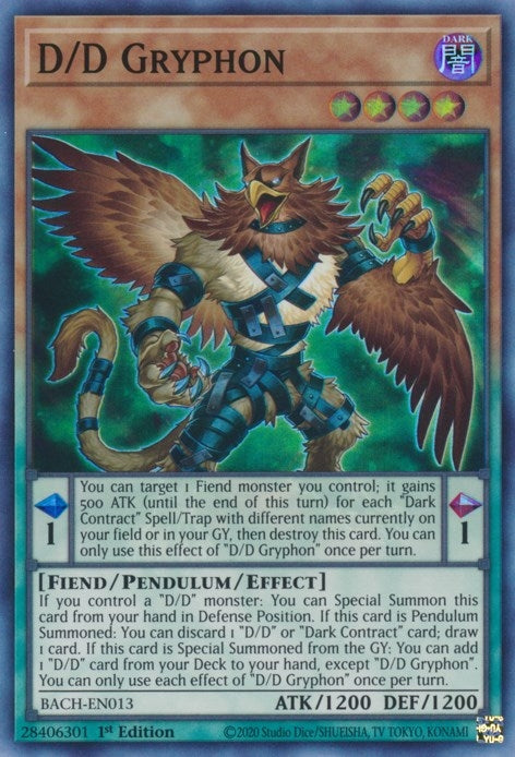 Image for D/D Gryphon (Battle of Chaos) (BACH-EN013) - YuGiOh