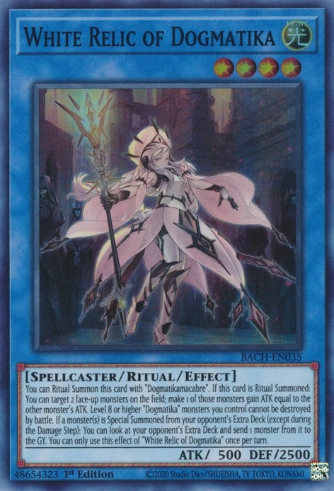 Image for White Relic of Dogmatika (Battle of Chaos) (BACH-EN035) - YuGiOh
