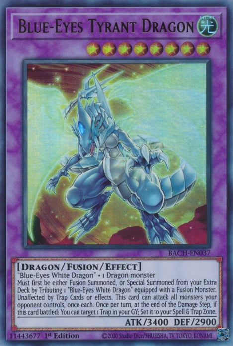 Image for Blue-Eyes Tyrant Dragon (Battle of Chaos) (BACH-EN037) - YuGiOh
