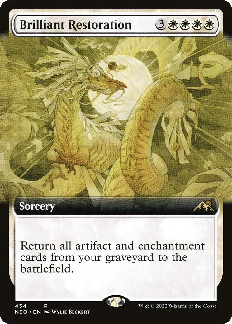 Image for Brilliant Restoration (Extended Art) (Kamigawa: Neon Dynasty) (434) - Magic: The Gathering