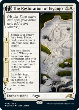 Image for The Restoration of Eiganjo (Kamigawa: Neon Dynasty) (34) - Magic: The Gathering