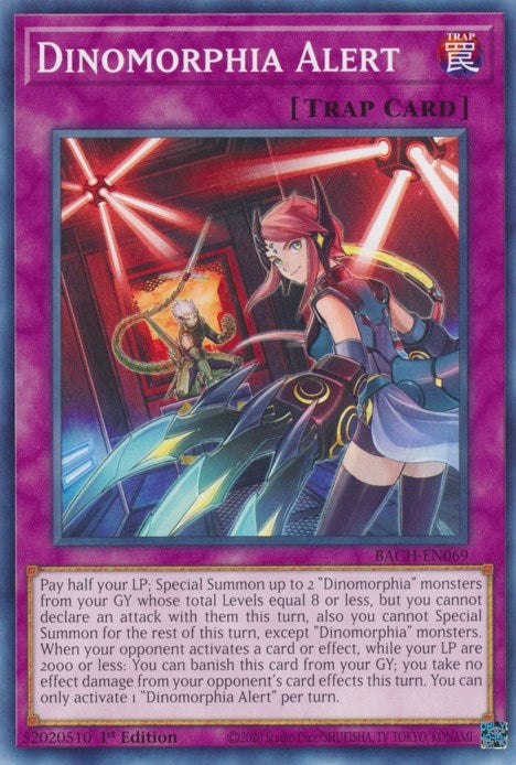 Image for Dinomorphia Alert (Battle of Chaos) (BACH-EN069) - YuGiOh