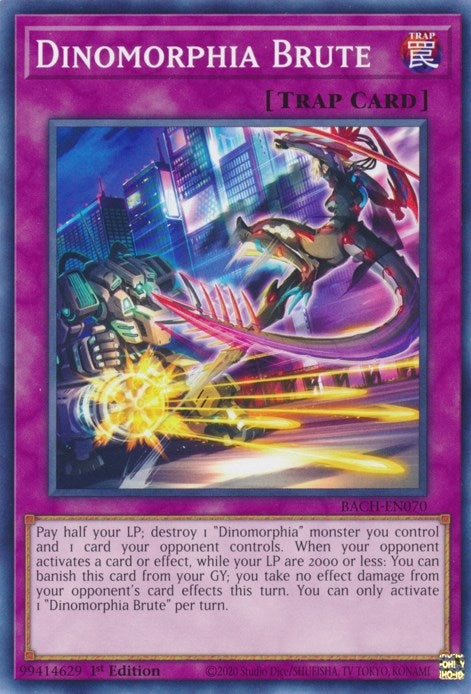 Image for Dinomorphia Brute (Battle of Chaos) (BACH-EN070) - YuGiOh