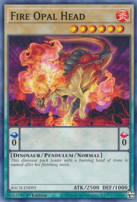 Image for Fire Opal Head (Battle of Chaos) (BACH-EN092) - YuGiOh