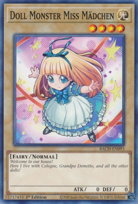 Image for Doll Monster Miss Madchen (Battle of Chaos) (BACH-EN093) - YuGiOh