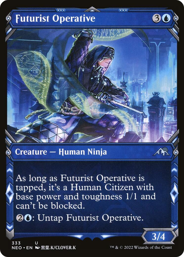 Image for Futurist Operative (Showcase) (Kamigawa: Neon Dynasty) (333) - Magic: The Gathering