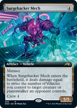 Image for Surgehacker Mech (Extended Art) (Kamigawa: Neon Dynasty) (500) - Magic: The Gathering