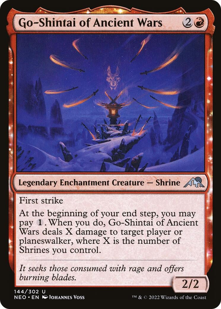 Image for Go-Shintai of Ancient Wars (Kamigawa: Neon Dynasty) (144) - Magic: The Gathering