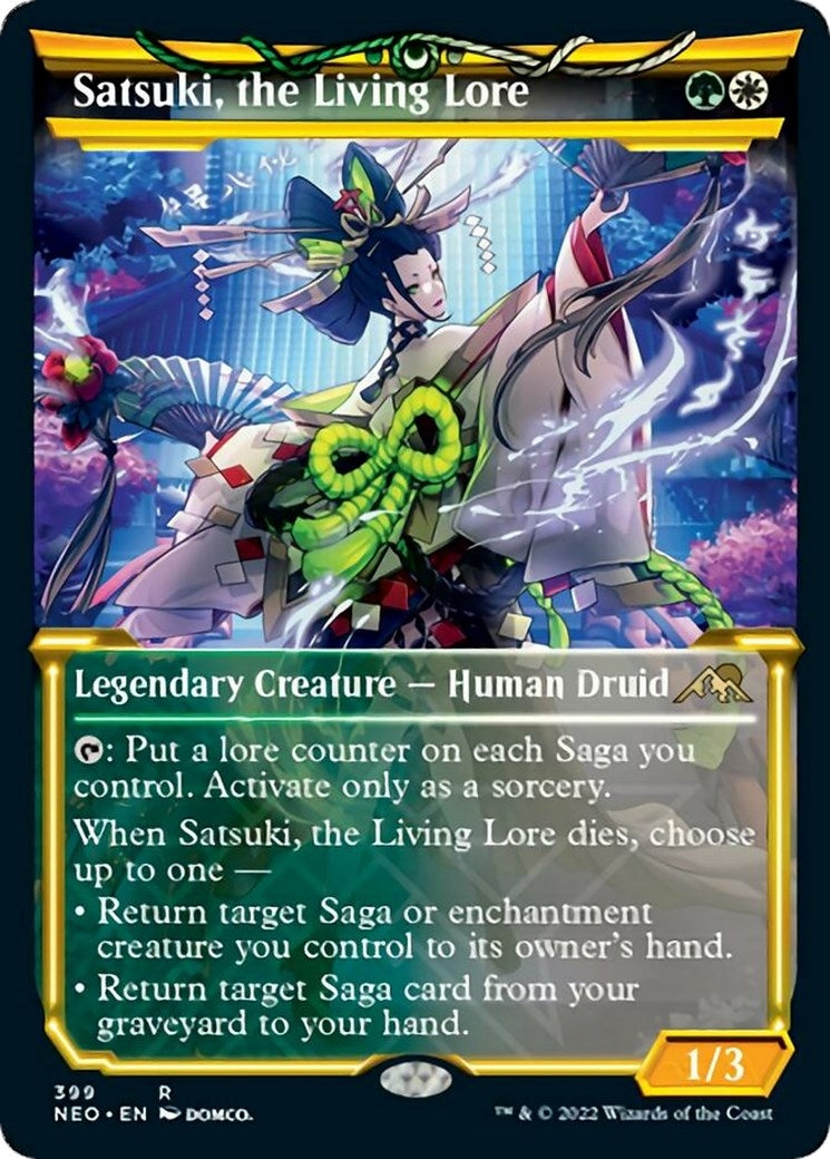 Image for Satsuki, the Living Lore (Showcase) (Kamigawa: Neon Dynasty) (399) - Magic: The Gathering