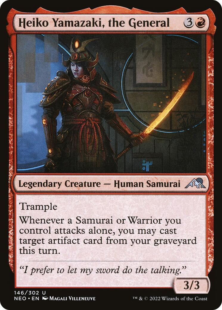 Image for Heiko Yamazaki, the General (Kamigawa: Neon Dynasty) (146) - Magic: The Gathering