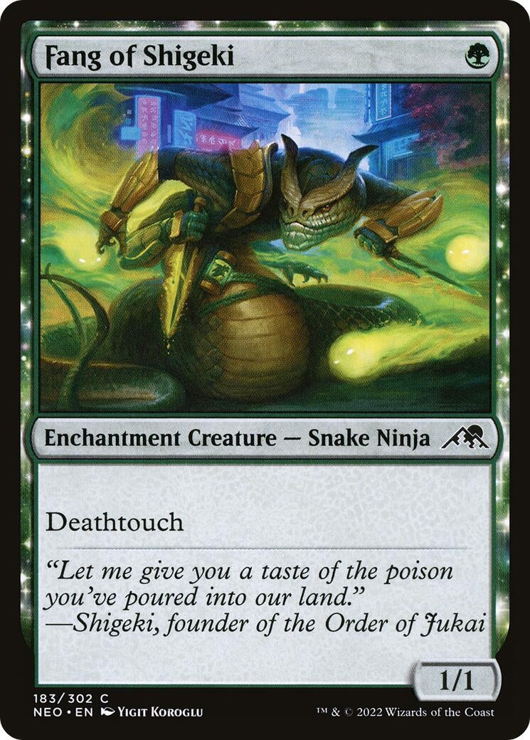 Image for Fang of Shigeki (Kamigawa: Neon Dynasty) (183) - Magic: The Gathering