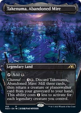 Image for Takenuma, Abandoned Mire (Borderless) (Kamigawa: Neon Dynasty) (416) - Magic: The Gathering