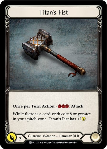 Image for Titan's Fist (Blitz Deck: Tales of Aria - Oldhim) (OLD002) - Flesh and Blood TCG