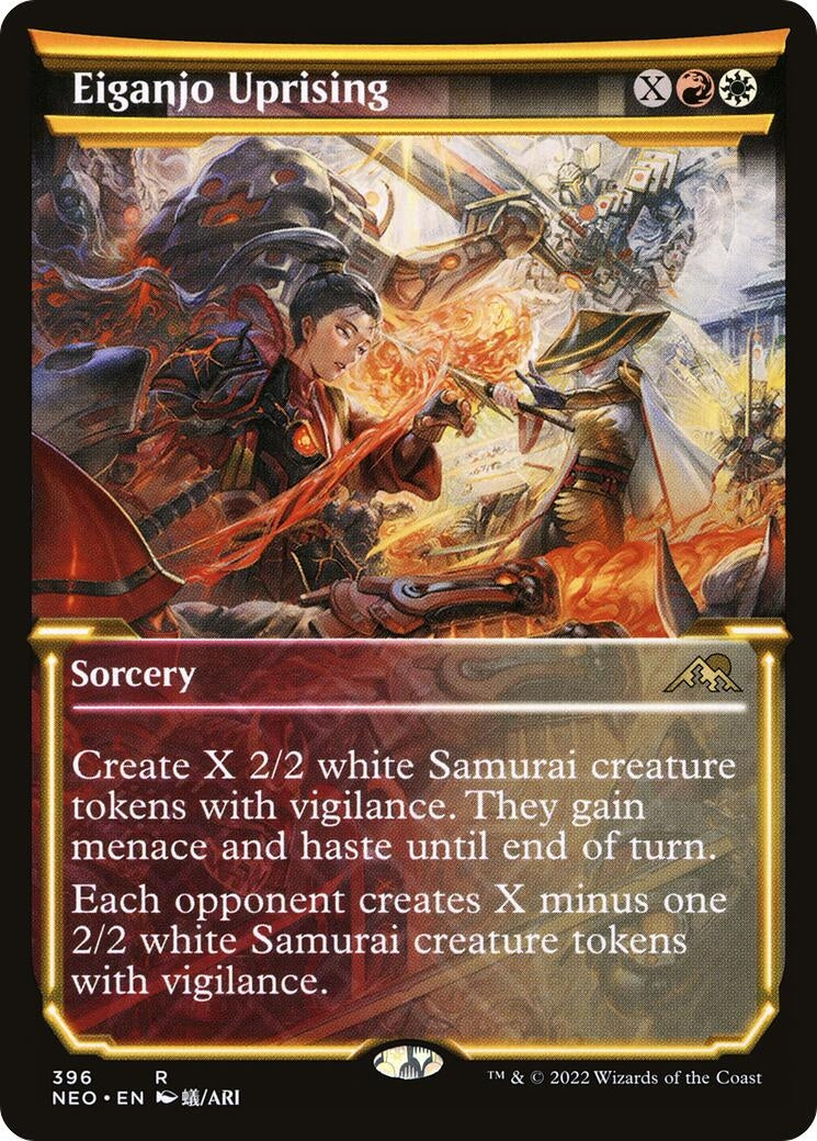 Image for Eiganjo Uprising (Showcase) (Kamigawa: Neon Dynasty) (396) - Magic: The Gathering