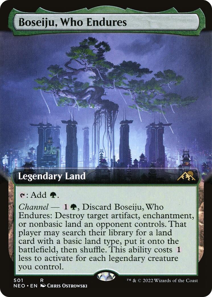 Image for Boseiju, Who Endures (Extended Art) (Kamigawa: Neon Dynasty) (501) - Magic: The Gathering
