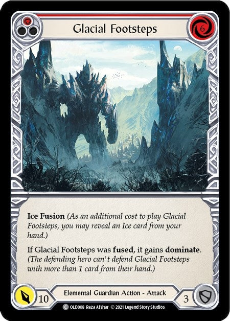 Image for Glacial Footsteps (Red) (Blitz Deck: Tales of Aria - Oldhim) (OLD008) - Flesh and Blood TCG