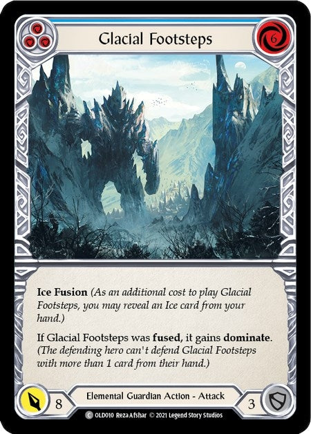 Image for Glacial Footsteps (Blue) (Blitz Deck: Tales of Aria - Oldhim) (OLD010) - Flesh and Blood TCG